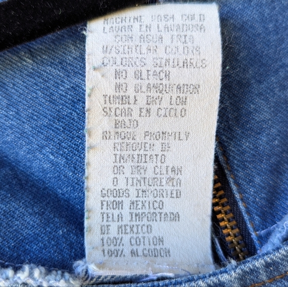 VTG 80s No Boundaries! Denim Bodycon Maxi Dress Size 3/4 - Picture 5 of 10